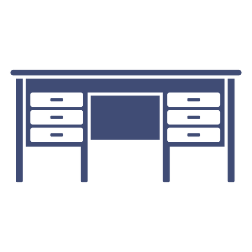 Möbel Schreibtisch monochrom PNG-Design