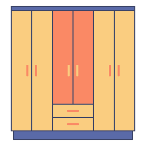 Mueble armario plano - Descargar PNG/SVG transparente