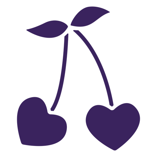 Hearts cherry PNG Design