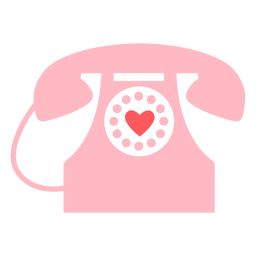 Hearts phone color PNG Design
