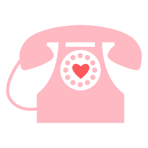 Hearts phone color PNG Design