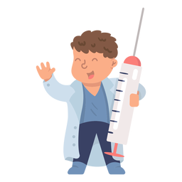 Hospital doctor syringe flat Hospital doctor syringe flat