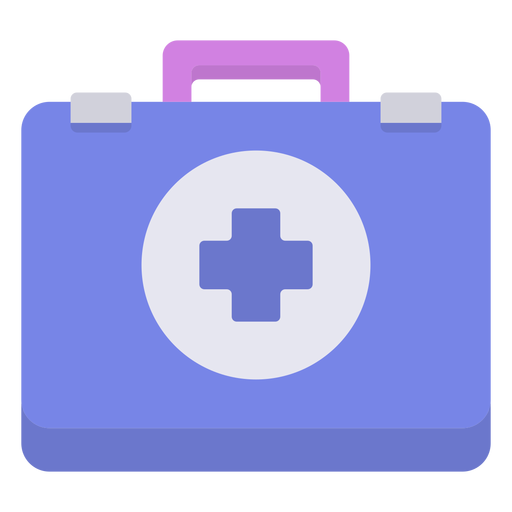 Hospital medical box flat PNG Design