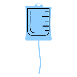Hospital medical drip color PNG Design