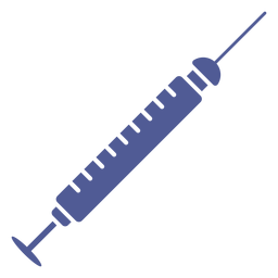 Hospital medical injector monochrome PNG Design