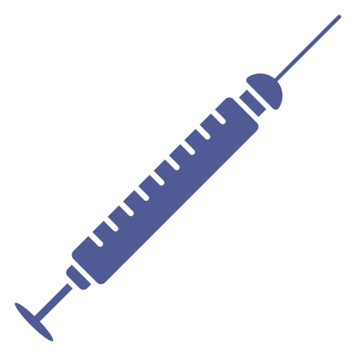 Inyector m?dico hospitalario monocromo Diseño PNG