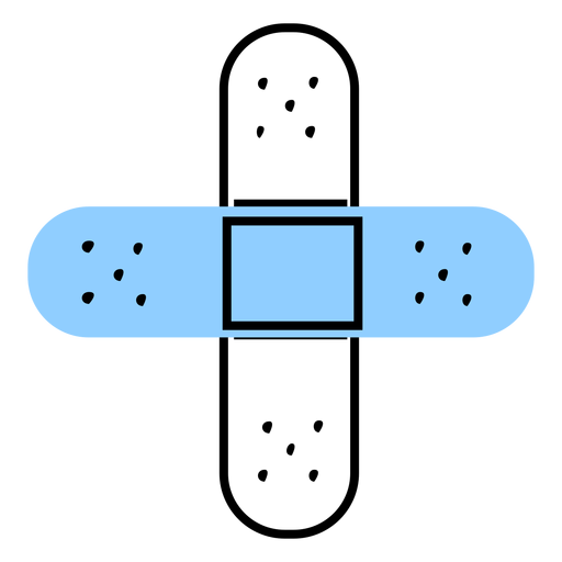 Krankenhaus medizinische Gipsfarbe PNG-Design