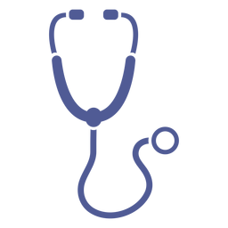 Krankenhausstethoskop monochrom PNG-Design