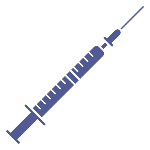 Hospital syringe monochrome PNG Design