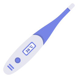 Hospital thermometer flat PNG Design