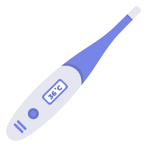 Hospital thermometer flat PNG Design