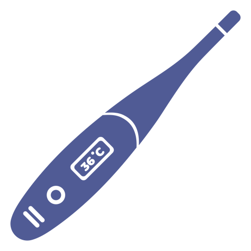 Krankenhaus-Thermometer monochrom PNG-Design