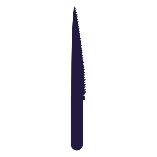 Kitchen utensils serrated knife PNG Design