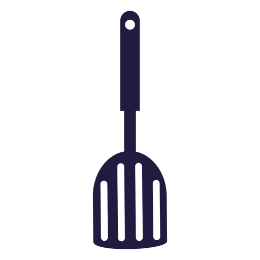 Kitchen utensils spatula with cuts
