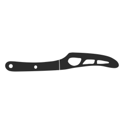 Silueta de cuchillo de queso Diseño PNG