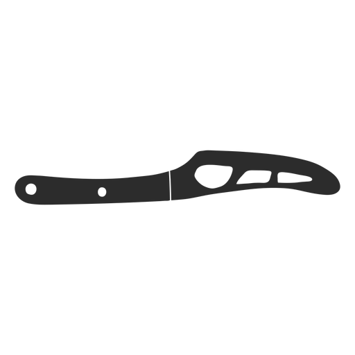 Knife cheese silhouette