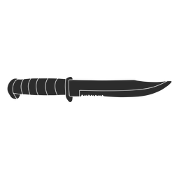Knife combat silhouette PNG Design Transparent PNG