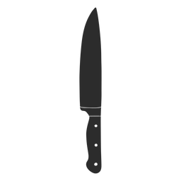 Knife cook silhouette