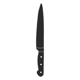 Silueta de chuleta de cuchillo Diseño PNG