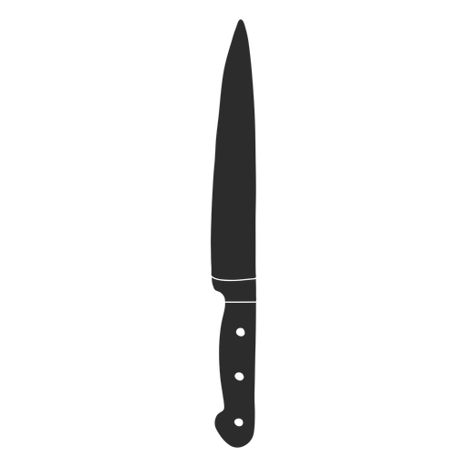 Messer Schnitzel Silhouette PNG-Design