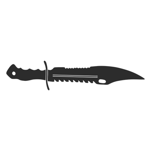 Silueta de cazador de cuchillo Diseño PNG