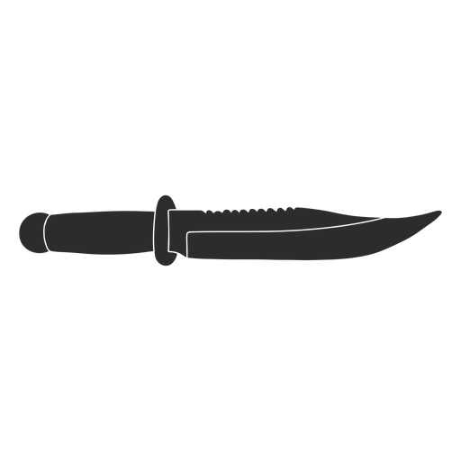 Silhueta militar de faca Desenho PNG