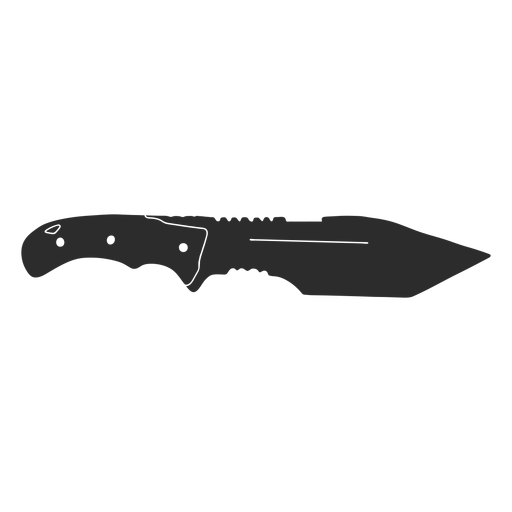 Silhueta de bolso de faca Desenho PNG