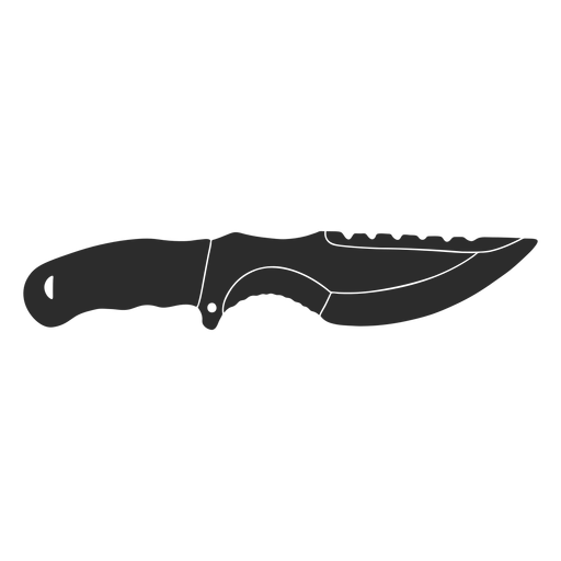 Knife skinner silhouette PNG Design