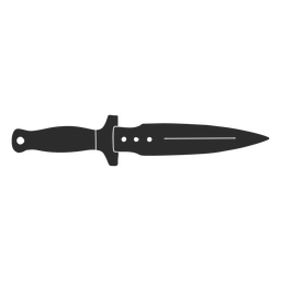 Knife spear silhouette PNG Design