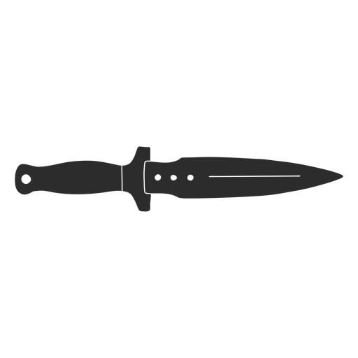 Knife spear silhouette PNG Design