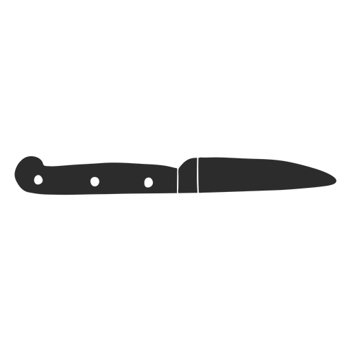 Knife vegetable silhouette