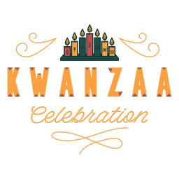 Celebração de Kwanzaa rotulando kwanzaa Desenho PNG Transparent PNG
