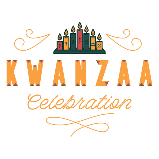 Kwanzaa Feier Schriftzug Kwanzaa PNG-Design