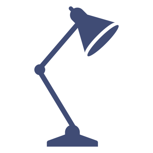 Lámpara de mesa monocromática Diseño PNG