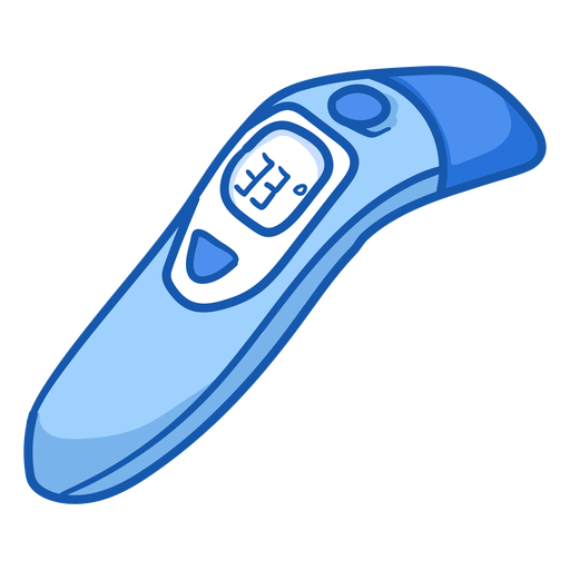Nurse equipment infrared thermometer color PNG Design