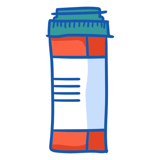 Color de botella de tableta de equipo de enfermera Diseño PNG