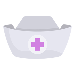 Krankenschwester Hut flach PNG-Design