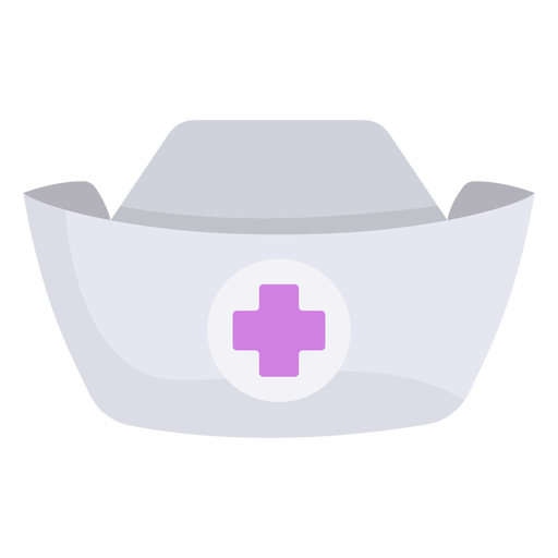 Krankenschwester Hut flach PNG-Design