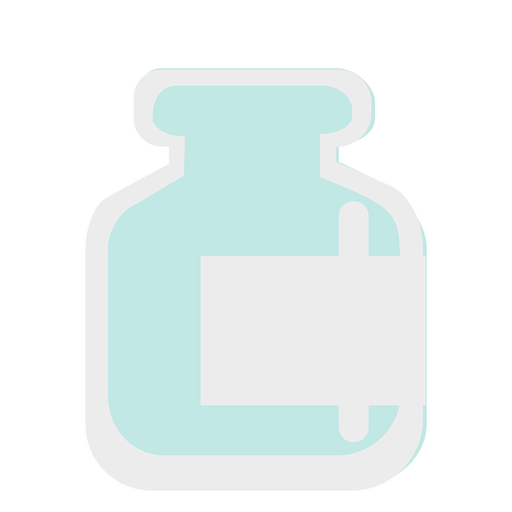 Download Pharmacy blue jar flat - Transparent PNG & SVG vector file