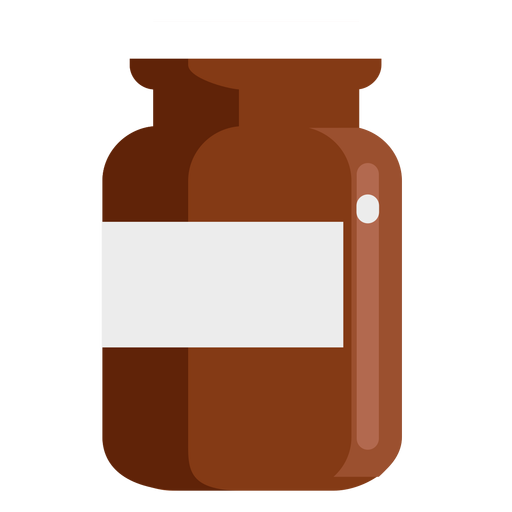 Pharmacy container flat PNG Design