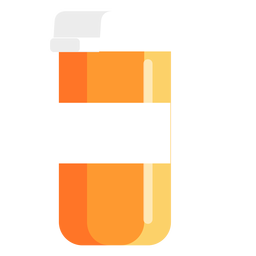 Pharmacy container orange flat PNG Design Transparent PNG