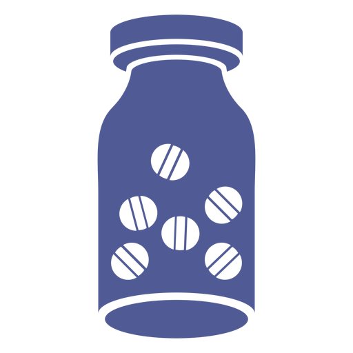 Pills jar monochrome