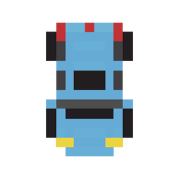 Blaues Pixel des Fahrzeugautos PNG-Design