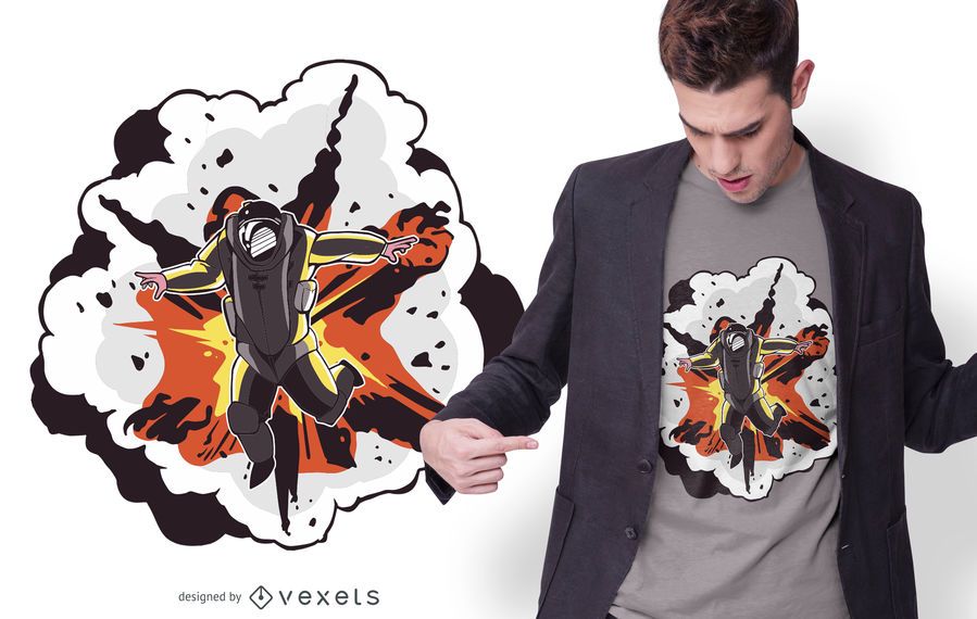 Explosion t-shirt design Explosion t-shirt design