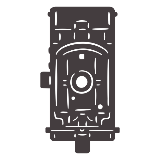 Icono de cámara negra antigua Diseño PNG