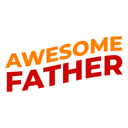 Letras incríveis do dia dos pais Desenho PNG