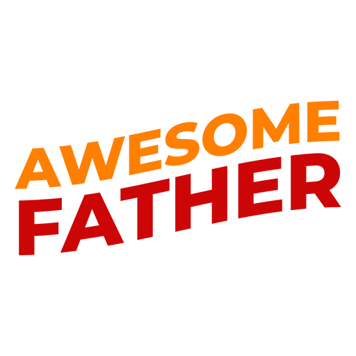 Impresionante letras del día del padre Diseño PNG