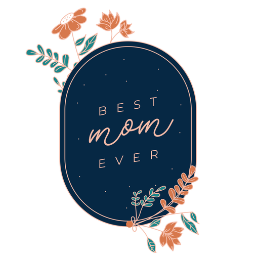 Best mom mothers day badge PNG Design
