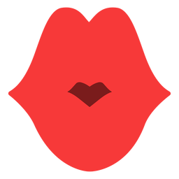 Simple Kiss Lips Flat Transparent Png Svg Vector File