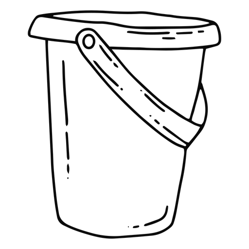 Bucket stroke PNG Design
